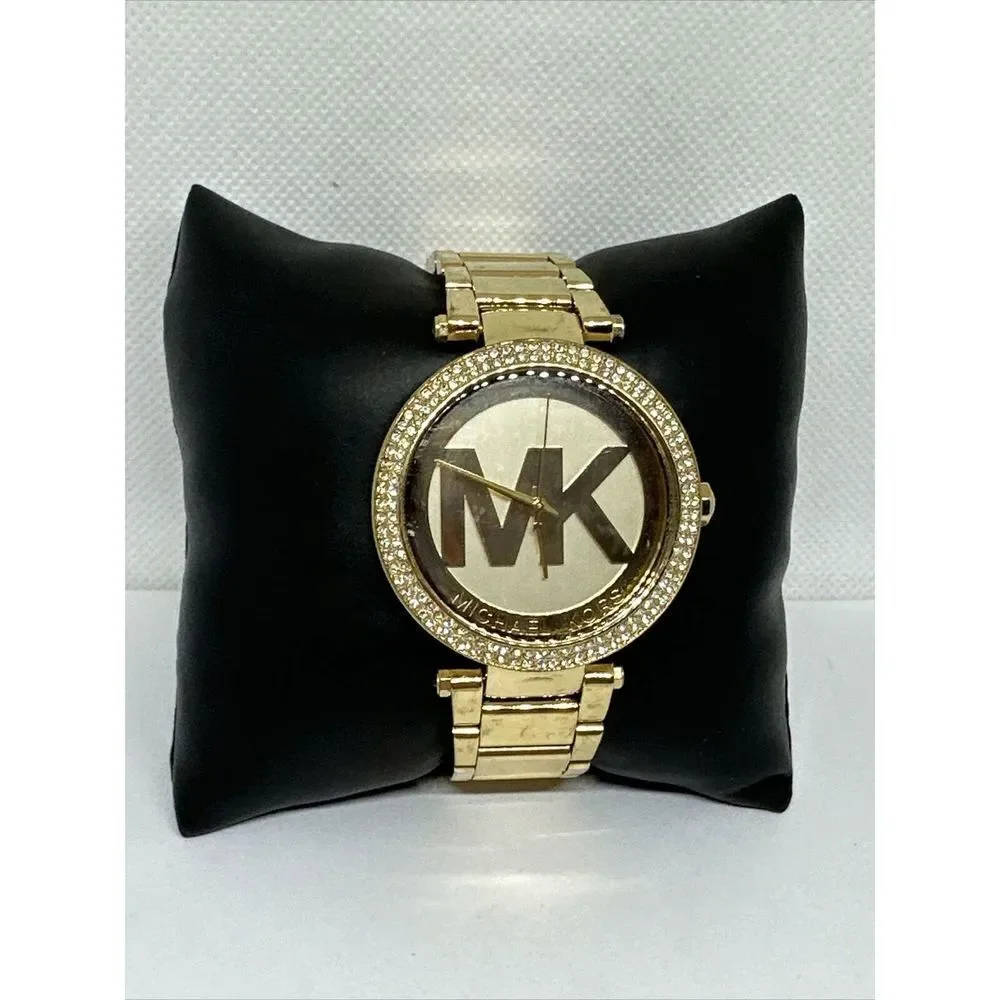 Michael Kors Parker MK5784 Women's Gold Stainless Steel Analog Dial Watch NUL18
